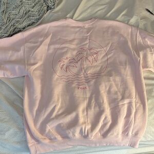 Pink Seashell Graphic Sweatshirt